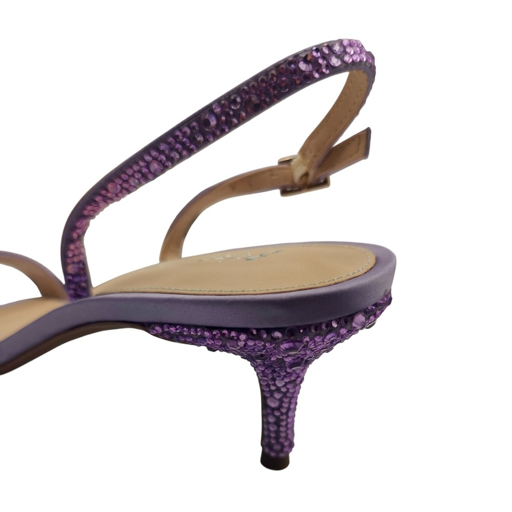 BETSEY JOHNSON Rebel Lavender Rhinestone Slingback Sandals size 8.5 NIB $108 - Picture 12 of 12